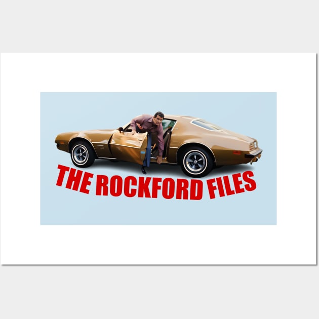 The Rockford Files - James Garner - Pontiac Firebird - 70s Tv Show Wall Art by wildzerouk